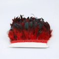 thumbnail image 2 of Clothing Accessories Multi -Color Rooster Feather Purple Swimming Feather Selvedge, 2 of 4