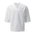 thumbnail image 4 of T Shirts for Man Summer Casual Short Sleeve Jacquard V Neck Relaxed Fit Breathable Tshirts Mens Tees, 4 of 5