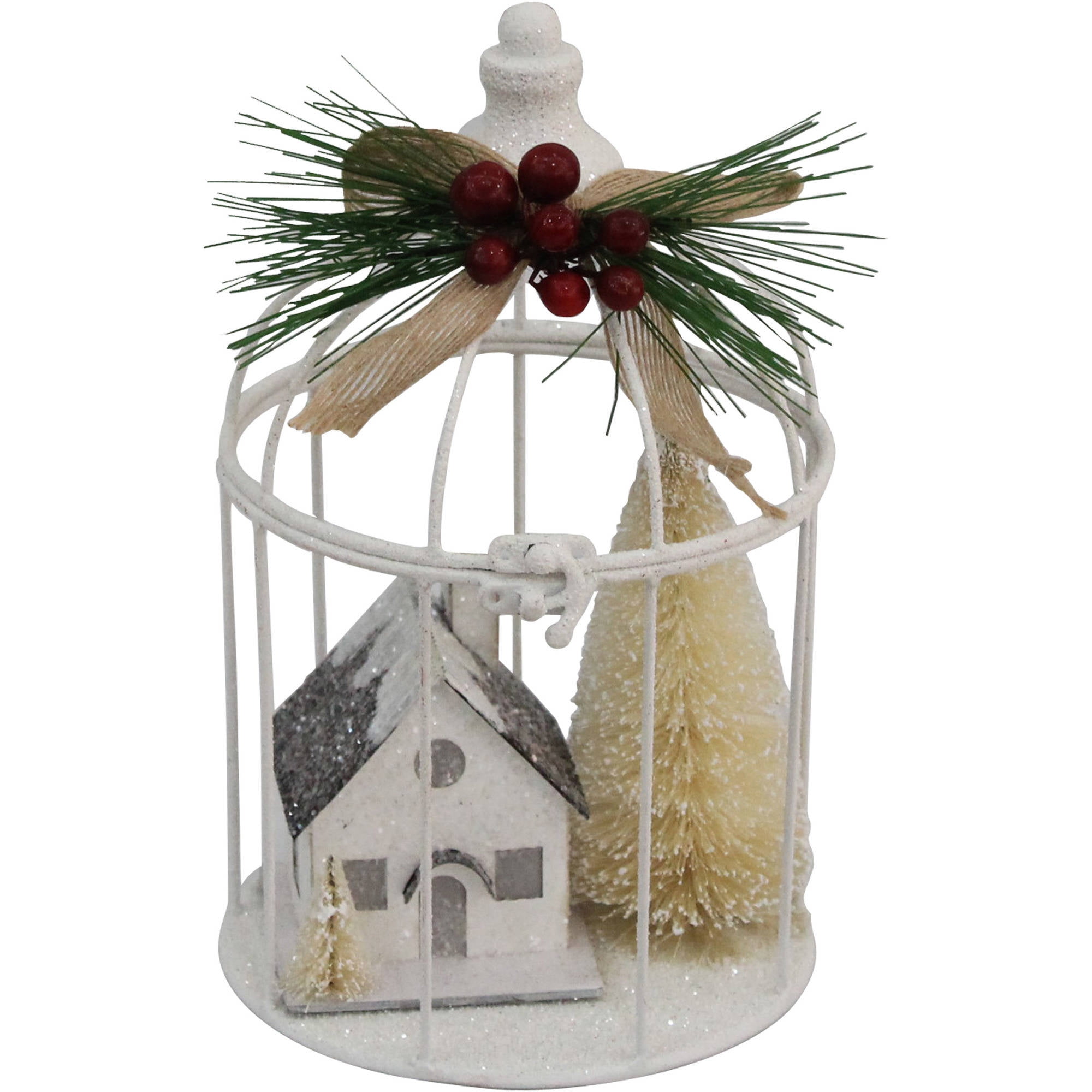 Holiday Time Christmas Decor Birdcage Round Walmart Com
