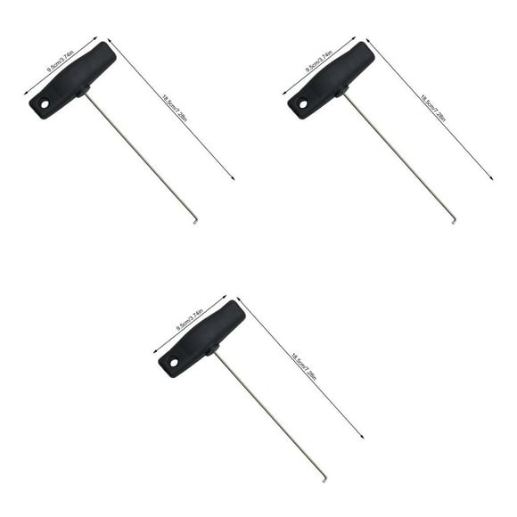 QualitChoice Car Speedometer Removal Pulling Hook Modification Repair Hand Tool Tools Black 3Set