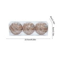thumbnail image 3 of Juego de 3 bolas navideñas | Adornos colgantes de plástico multicolor | Colgantes de árbol ligeros y duraderos | Decoración para fiestas navideñas y bodas | Uso en interiores y exteriores, 3 of 6