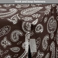 thumbnail image 4 of Brown Paisley Dog Crate Cover, Damask Inspired Flower Ornaments Antique Folkloric Continuous Pattern, Easy to Use Pet Kennel Cover Small Dogs Puppies Kittens, 7 Sizes, Brown and White, by Ambesonne, 4 of 6