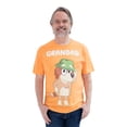thumbnail image 2 of Bluey Men's Short Sleeve T-Shirt Grandad Peach, 2 of 6