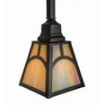 thumbnail image 3 of Meyda 166514 6 in. Square Mission Hill Top Pendant, Solar Black Powedercoat, 3 of 7