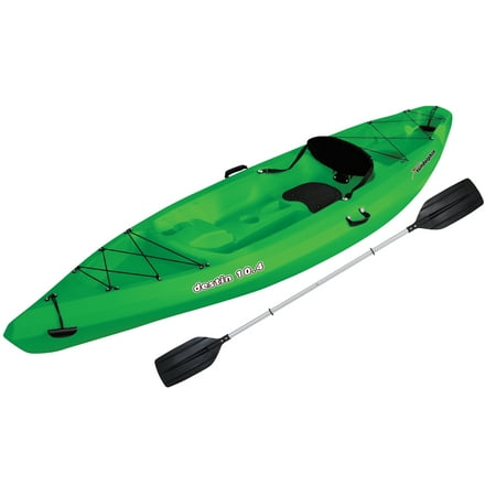 Sun Dolphin Destin 10.4 Sit-On Recreational Kayak, Paddle