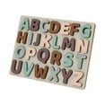thumbnail image 1 of Kids Silicone Alphabet&Geometry Puzzle Board  Montessori Educational Toy Gift For Boys & Girls, 1 of 13