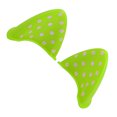 thumbnail image 1 of 1 par Universal bicicleta motocicleta autoadhesivo TPU forma de orejas de gato para casco decoración accesorio fluorescente amarillo, 1 of 1