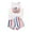 White, variant on Mercatoo Toddler Baby Independence Day Clothes Summer Sleeveless Vest Tops   Stripe Shorts 2 𝐏iece Set Girls Holiday Outfit