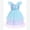 Blue, variant on IBTOM CASTLE Toddler Baby Girls Shiny Butterfly Tutu Dress Princess Birthday Party Pageant Flower Girl Wedding Tulle Dresses 2-6T Purple