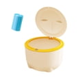 thumbnail image 1 of Papelera para gatos,Papelera de arena para gatos completamente cerrada con tapa grande,Contenedor de basura con capucha para gatos,limpieza de inodoros,arena para gatos,Cajas de Amarillo beis, 1 of 8