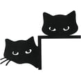 thumbnail image 1 of Adornos de Halloween, adorno para puerta de Halloween, adorno de metal con forma de gato adorable, adorno para esquina de puerta de gato, letreros y placas decorativas para puertas y ventanas del hoga, 1 of 4