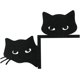 thumbnail image 1 of Adornos de Halloween, adorno para puerta de Halloween, adorno de metal con forma de gato adorable, adorno para esquina de puerta de gato, letreros y placas decorativas para puertas y ventanas del hoga, 1 of 4