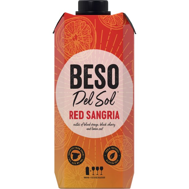 Beso Del Sol Red Sangria Red Wine 500ml Spain Walmart Walmart 
