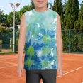 thumbnail image 2 of Ruyang Boys Tie-dyed T Shirts Summer Baggy Crewneck Sleeveless Camisoles Kids Gym Fitness Quick Dry Training Tank Tops, 2 of 5