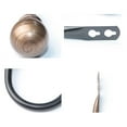 thumbnail image 6 of Cheers.US 2Pcs/Set Curtain Holdback, Wall Mounted Modern Concise Ball Drapery Tiebacks with Screws, Heavy Duty Metal Decorative Window Drapery Holder Curtain Hook, 6 of 7