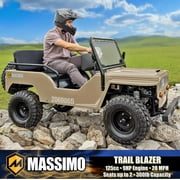 Massimo Go Kart Mini 125cc 9HP, 2WD, 4 Stroke Automatic Go Cart - Quicksand