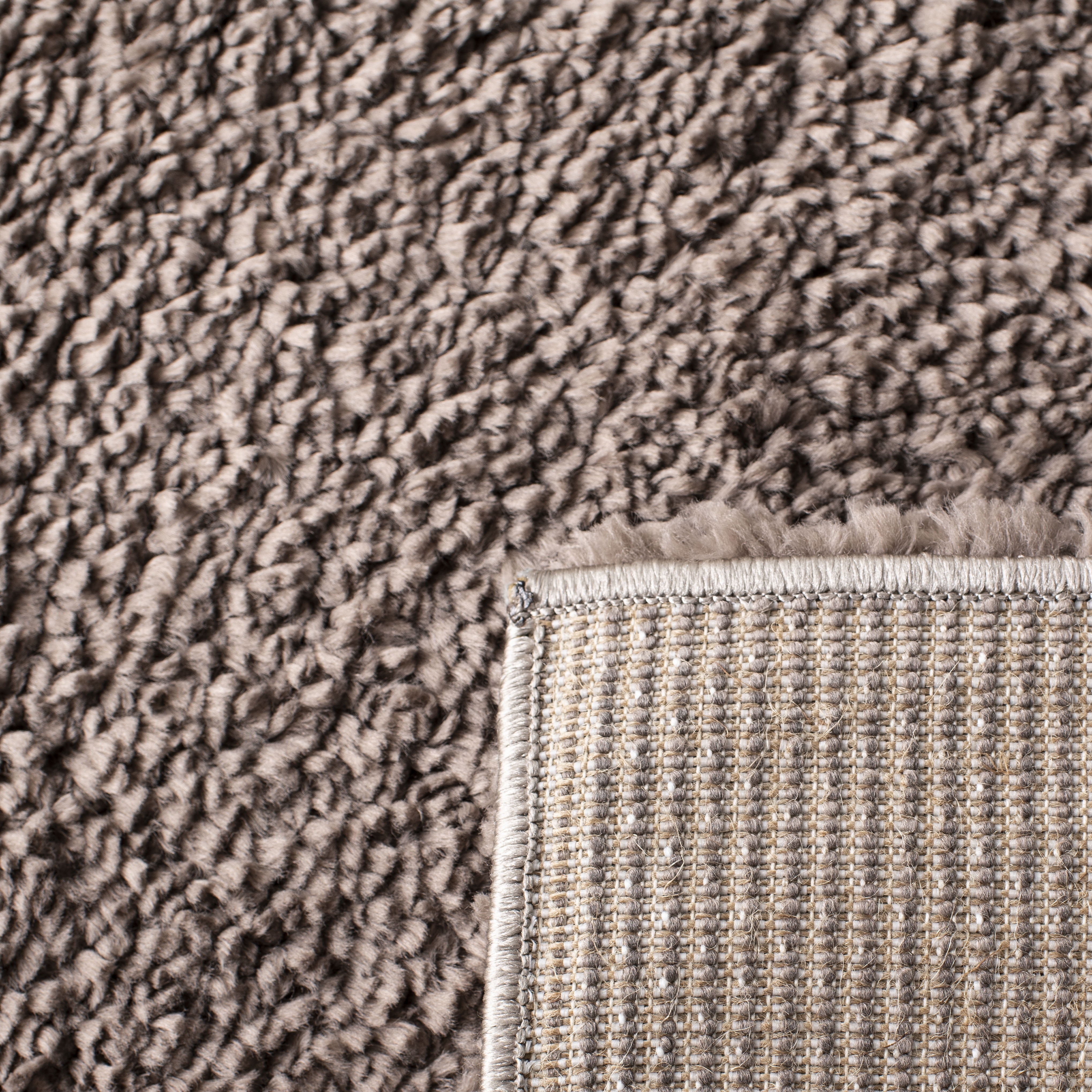 SAFAVIEH August Carlene Solid Plush Shag Runner Rug, Taupe, 2'3" x 12' - Modern Design, Taupe, Non-Shedding & Easy Cleaning, Ultra Plush Thick Pile, Ideal for Living Room, Bedroom, Entryway