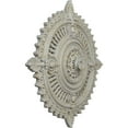 thumbnail image 3 of 29 1/8"OD x 1 1/4"ID x 4"P Haylynn Ceiling Medallion (Fits Canopies up to 1 1/4"), Hand-Painted Pot of Cream Crackle, 3 of 7