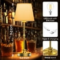 thumbnail image 6 of Cordless Table Lamp Set of 2,Stepless Dimming,5200mAH Rechargeable Battery Operated Lamp,2700k Ambient Lighting,Portable Touch Control LED Lamp for Kitchen,Bathroom,Living Room, 6 of 8