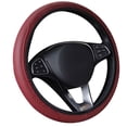 thumbnail image 4 of Opvise Stylish Car Vehicle Faux Leather Anti-Slip Steering Wheel Wrap Cover Protector, 4 of 6