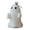 C, variant on 3" Slim Ghost Shaped Candle, White Scented Soy Wax Blend Halloween Novelty Candle for Spooky Room Decor, Style A, 1-Piece
