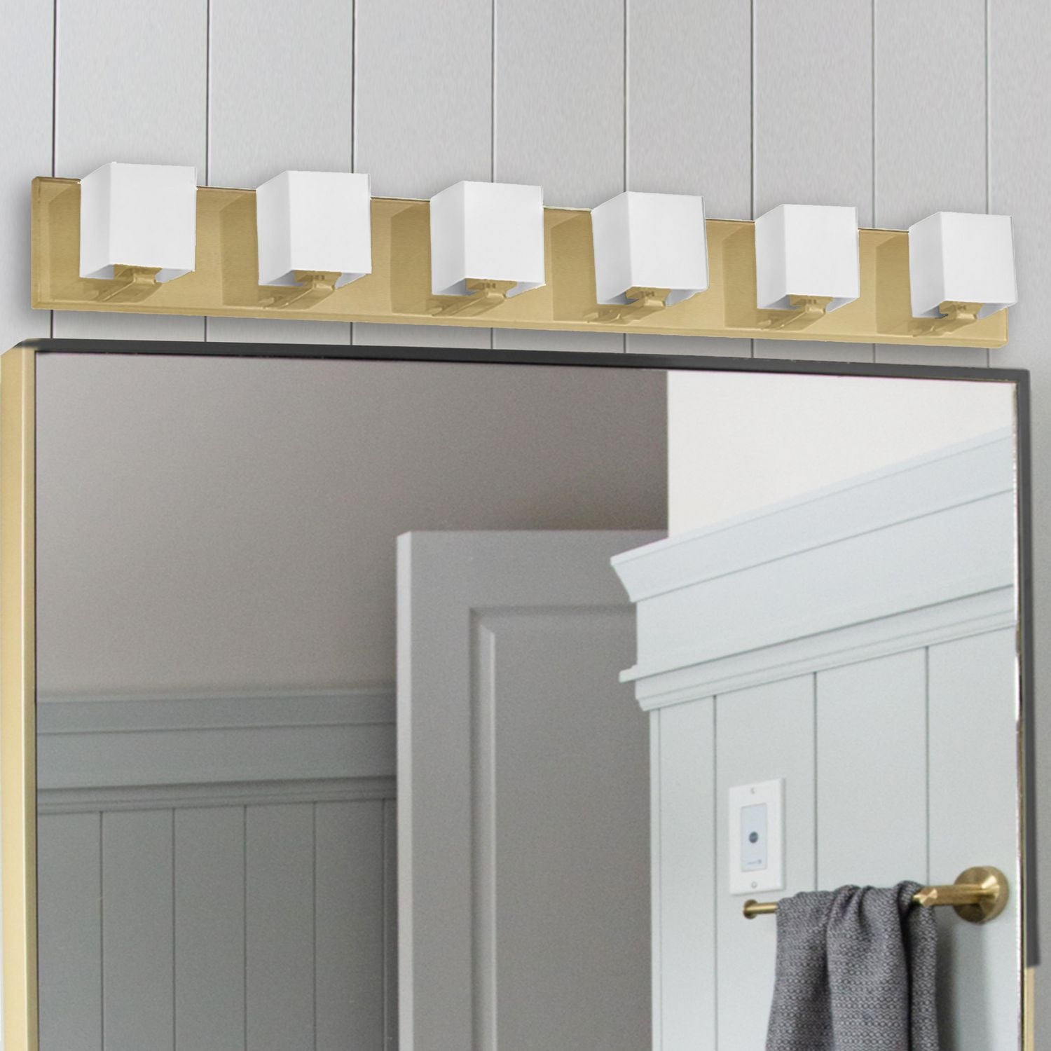 Luminaire de meuble-lavabo à 6