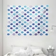 thumbnail image 1 of Watercolor Decor Tapestry, Vintage Polka Dots Motif with Different Shades on Blue Tones Soft Funky Artwork, Wall Hanging for Bedroom Living Room Dorm Decor, 80W X 60L Inches, Lilac, by Ambesonne, 1 of 2