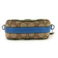 thumbnail image 3 of Pre-Owned Coach Shoulder Bag 2635 Signature Dempsey Canvas Leather Beige Blue Khaki... (Good), 3 of 10