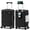 Black, variant on 24 inch Checked Luggage, Zipperless ABS+PC Hardside Suitcase with TSA Lock and 360° Spinner Wheels, Lightweight Travel Luggage, Black