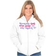 thumbnail image 4 of Mermaids Don't Wear Pants Funny Beach Zip Hoodie Sweatshirt Women Brisco Brands M, 4 of 6