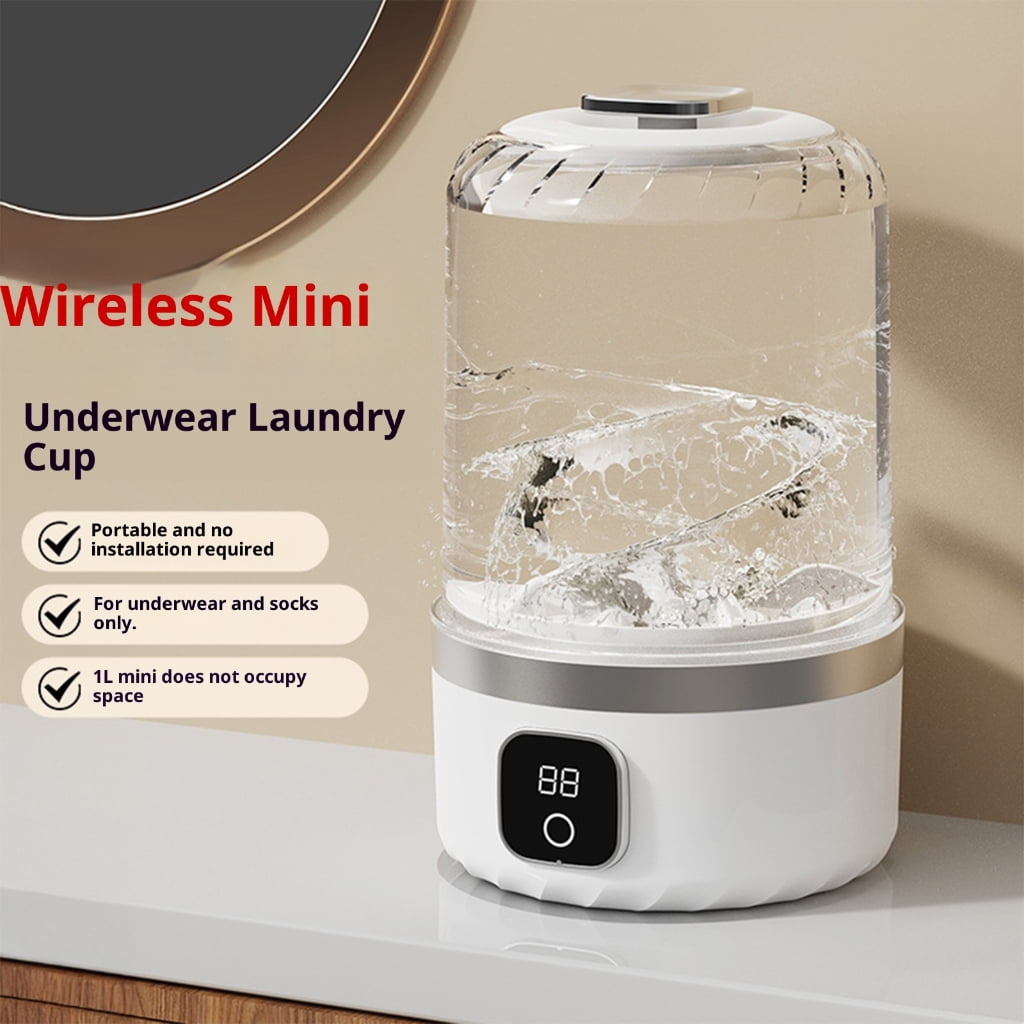 Zeiwohndc Underwear Washer Built in Battery Low Noise ABS Texture Travel Essential