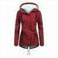 thumbnail image 7 of FNFYFH Women's Fleece Lined Softshell Jacket Windproof Warm Hooded Jacket Long Sleeve Thicken Winter Coat with Hood, 7 of 7