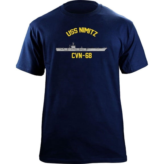 Classic Navy Aircraft Carrier Nimitz CVN 68 Veteran T-Shirt