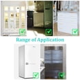 thumbnail image 2 of Cerradura para refrigerador-FQ3 óvalo blanco + cuadrado blanco 2 piezas cada uno Fokelyi WMZL-2047-2, 2 of 7