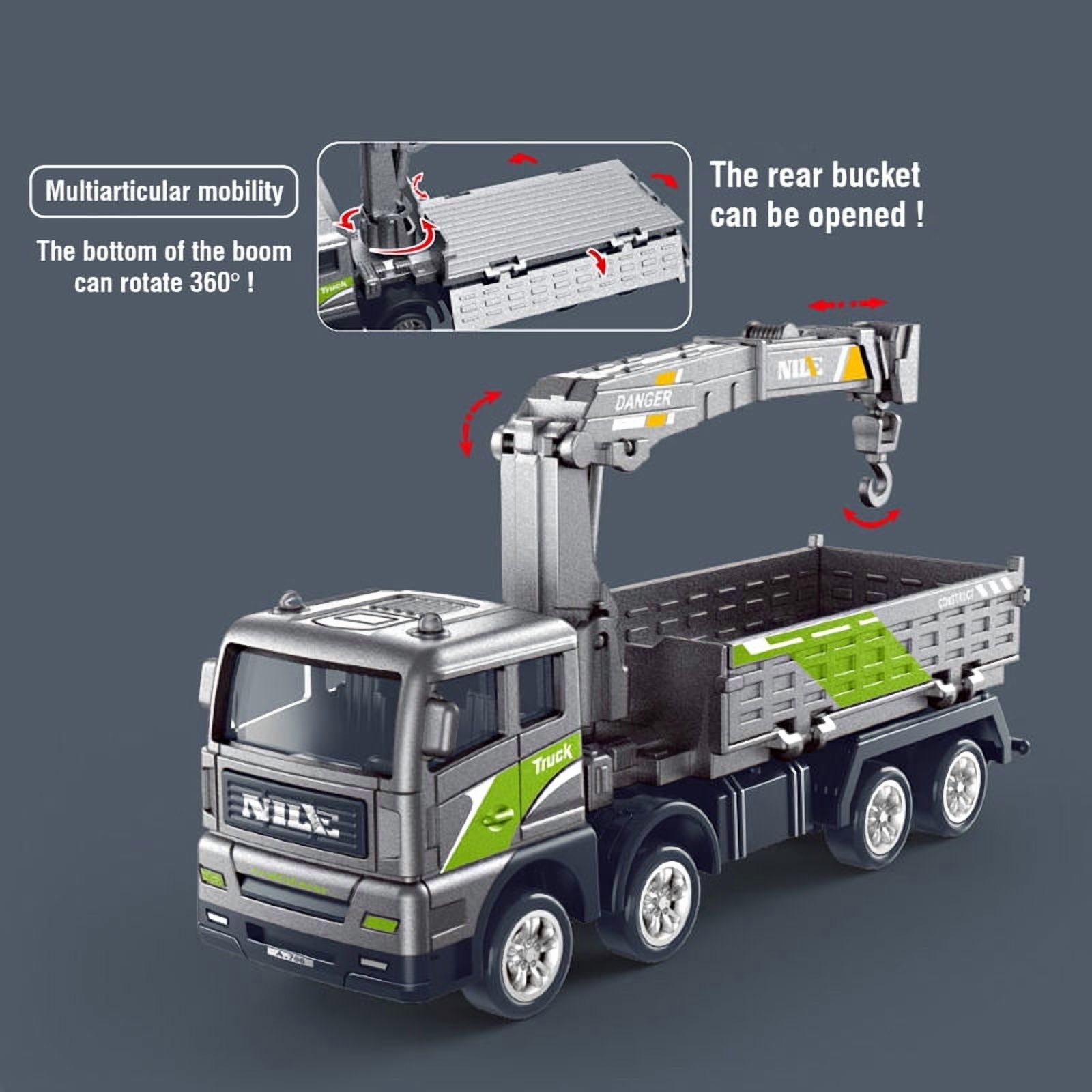 1/50 Diecast Engineering Vehicle Excavator Bulldozer Car Model Simulation Alloy Head Dumper Truck Crane Tanker Toys for Kids Boy
