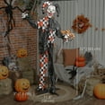 thumbnail image 3 of Outsunny Life Size Halloween Animated Clown, Scary Halloween Decorations, 3 of 10