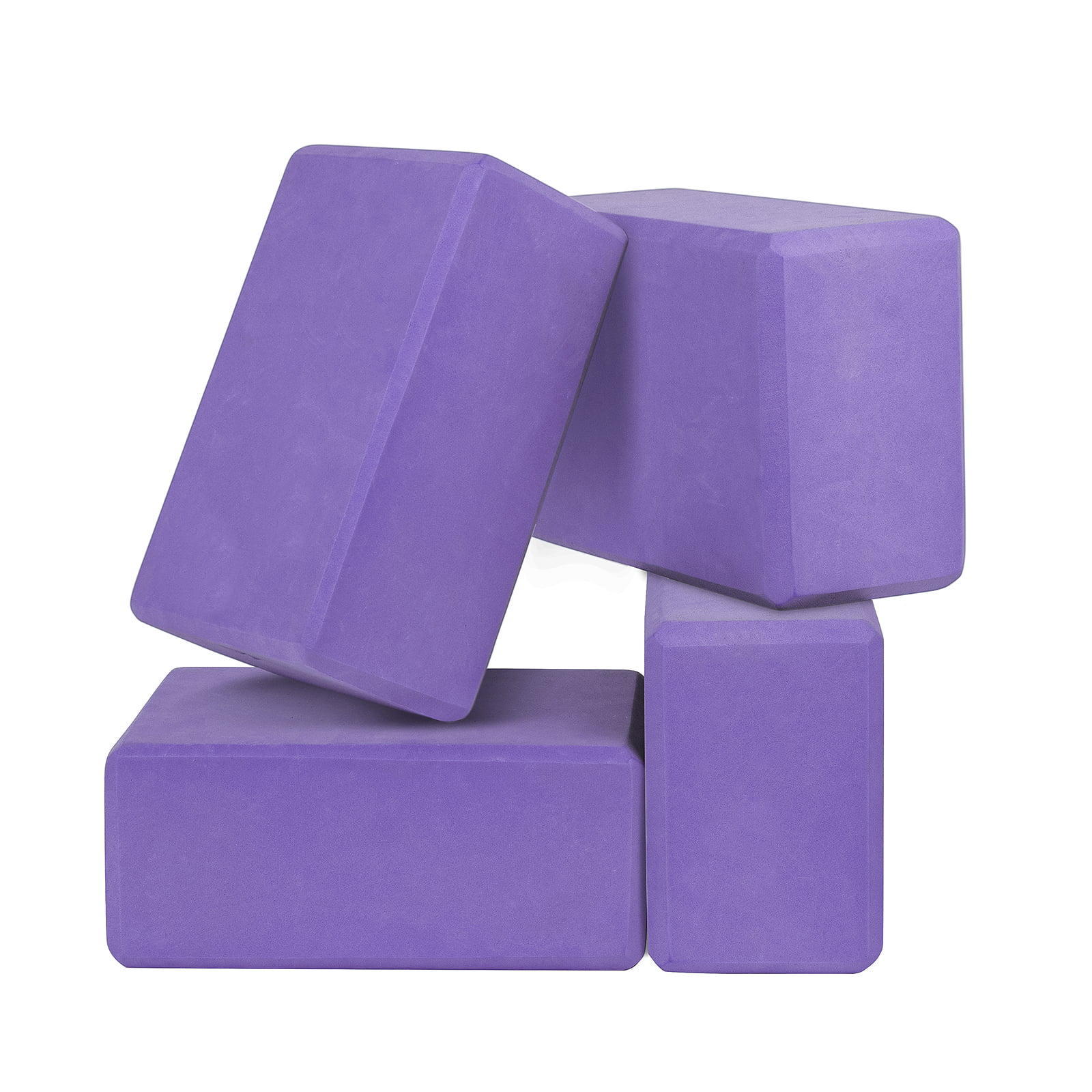 GOGO 24 Pack Yoga Blocks Wholesale, 9x6x4 Inch High Density EVA Foam Yoga  Block - Purple 