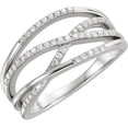 thumbnail image 7 of 14K White 1/4 CTW Diamond Criss-Cross Ring in 14k White Gold, 7 of 7