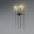 thumbnail image 5 of Ozarke Dua Lux Wall Light Indoor Wall Sconce Lighting Fixtures, Cordless Wall Mount Crystal Lamp for Living Room, Bedroom, Hard Wired, UL Listed Warm 3000K (Black), 5 of 7