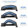 thumbnail image 3 of Back Stretcher, Lumbar Back Cracker Board Pain Relief Device, Multi-Level Back Massager Lumbar, Pain Relief for Herniated Disc, Sciatica, Scoliosis, Lower and Upper Lumbar Support Stretcher, 3 of 5
