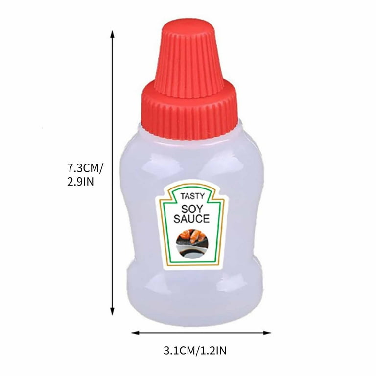 Wovilon Squeeze Bottle with Screw Cap, Portable Ketchup Salad Mayo Syrup  Dressing Containers Bottles Sauce Food Grade Thickened Tomato Subpackage