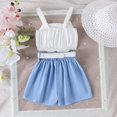 thumbnail image 4 of WOYY Infant Girls Summer Outfits Bow Camisole Skort with Belt 3Pcs Set, Sizes 12M-5T, 4 of 5
