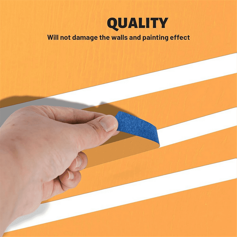 ckepdyeh Blue Painters Tape Masking Tape Bulk, Blue Tape for Painting  Automotive Walls Packing Removable Free Residue, 4 Rolls