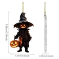 thumbnail image 4 of Adorno para coche de Halloween | Hombre calabaza terrorífico | Adorno para coche | Compañero de viaje terrorífico | Adornos de Halloween para colgar en el coche, accesorios para mujeres y hombres, 4 of 7