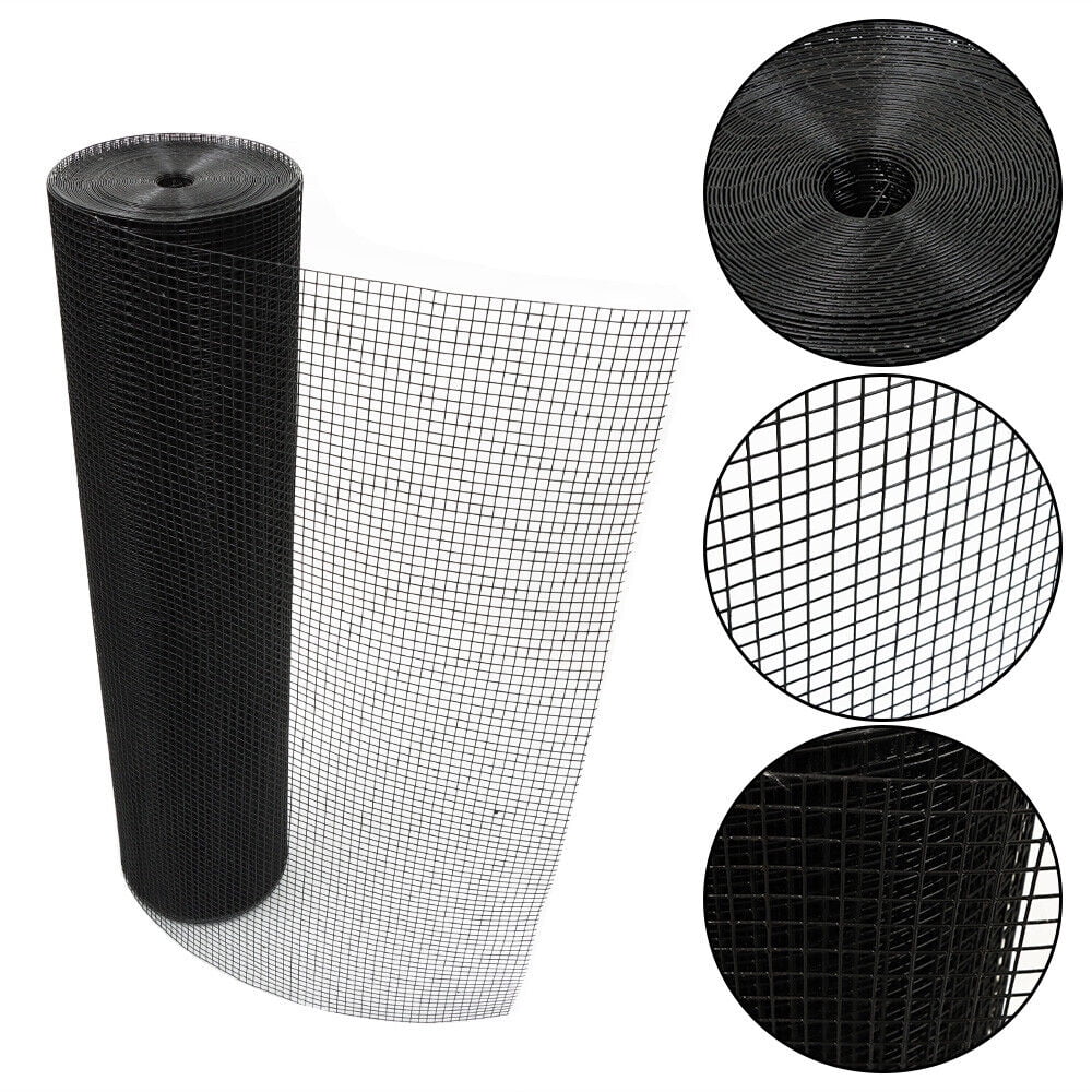 HOSTIC 1/2in Hardware Square Metal Wire Roll Galvanized Welded Chicken Wire Mesh Fence