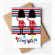 thumbnail image 1 of Colorful soldado Reino Unido Inglaterra histórica bandera patron marca ilustración Sobre de la Carta de felicitación de la tarjeta de matrimonio, 1 of 4