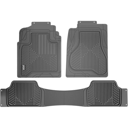 Envoy Custom Floor Mats Rear - Custom Fit Black 3-Piece All Weather Truck Floor Mat