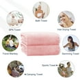 thumbnail image 2 of Juego de 4 Toallas de Baño Rosas, Toallas de Baño Grandes y Ultrasuaves 35x70in, Toallas de Hotel Altamente Absorbentes y de Secado Rápido para Baño Gimnasio Natación, Sábanas de Ducha de Microfib..., 2 of 7