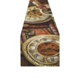 thumbnail image 2 of MYPOP Vintage Pocket Watch Kitchen Dining Table Runner 14x72 inch For Dinner Parties, Events, Decor, 2 of 5