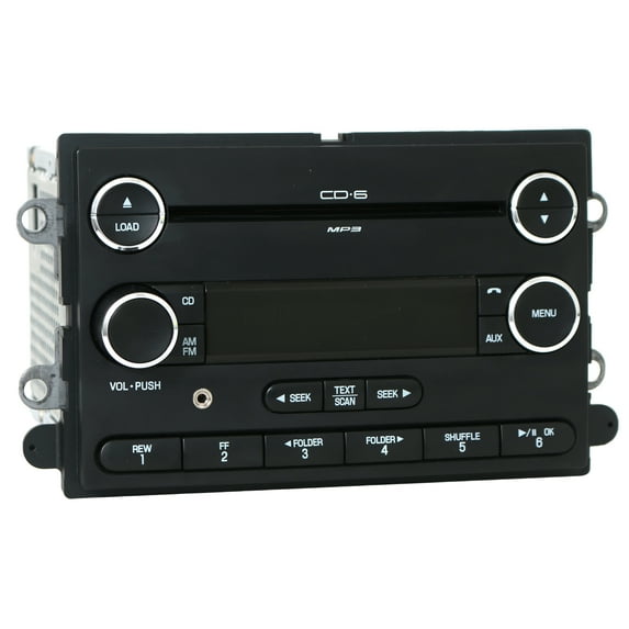 Restored 2008-2009 Ford Taurus X AM FM Radio 6 CD mp3 w Aux Upgrade Part 8F9T-18C815-GA (Refurbished)